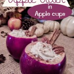 Apple Drinks Served in Apple Cups