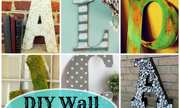 DIY Wall Letters: 16 Fantastic DIYs