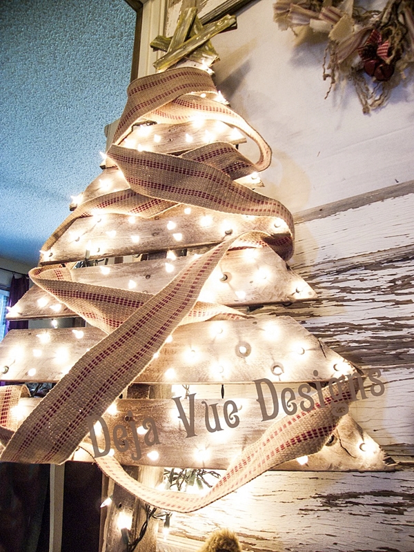 Recycled Pallet Christmas Tree