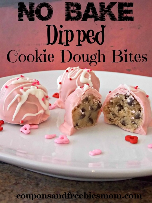 No Bake Cookie Dough Bites recipe by  Coupons and Freebies Mom 