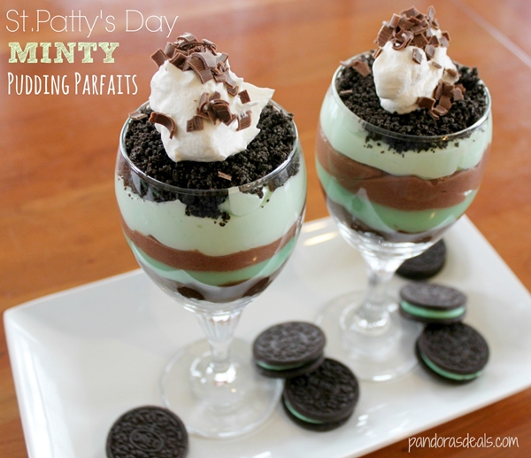 Minty Pudding Parfaits | See Mom Click