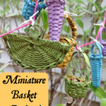 Miniature Basket Garland for a Fairy Garden!