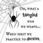 Tangled Web Halloween Printable