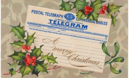 Telegram Christmas Postcard