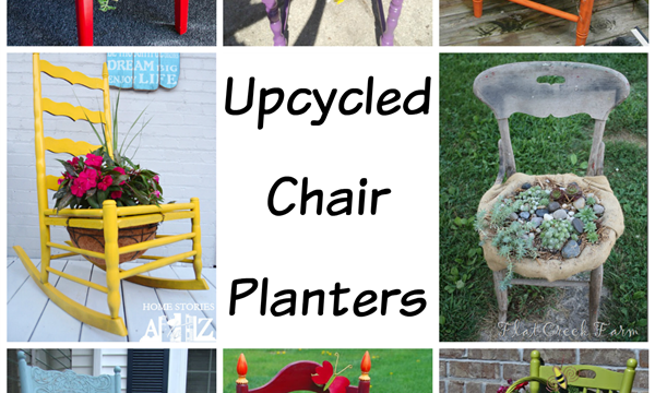 Upcycled Chair Planters